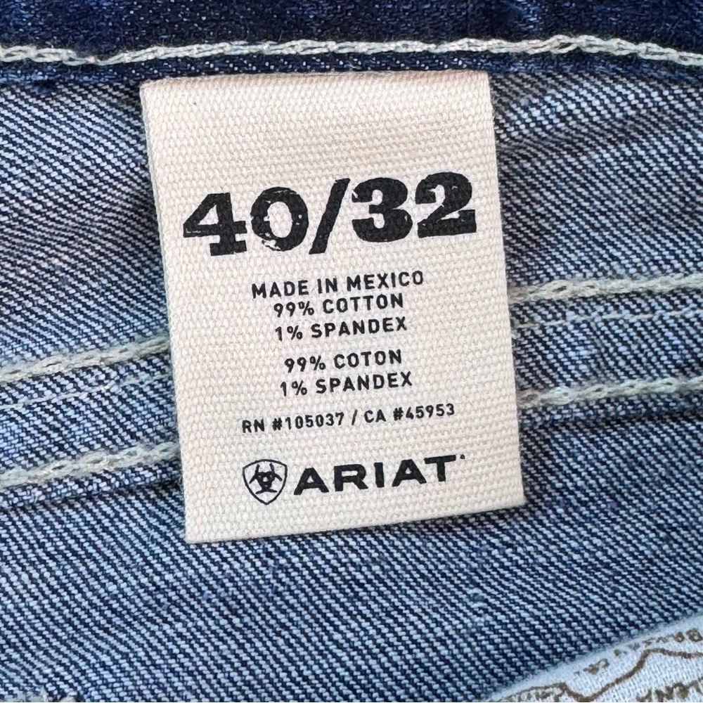 Ariat Men's Light Blue Bootcut Jeans - Picture 12 of 14